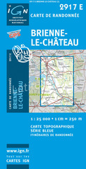 Wandelkaart 2917E - 2917 E Brienne - Le Chateau topografische kaart | IGN |