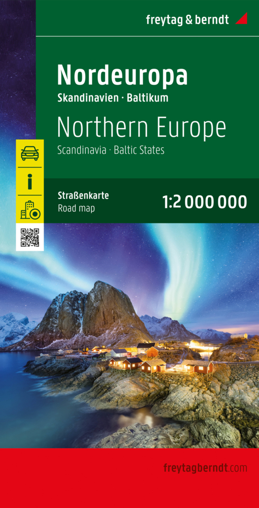 Online bestellen: Wegenkaart - landkaart Noord Europa - Scandinavië | Freytag & Berndt