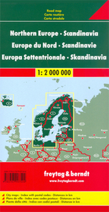Landkaart- wegenkaart Noord Europa - Scandinavië | Freytag und Berndt | 