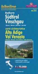 Fietskaart Radkarte Südtirol Vinschgau ST01 | Bikeline | 