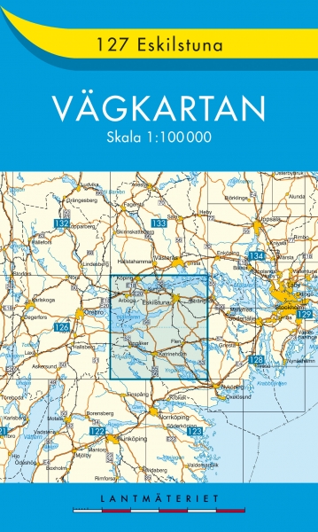 Landkaart - wegenkaart 127 Eskilstuna vagkarten - Zweden | Lantmariet | 