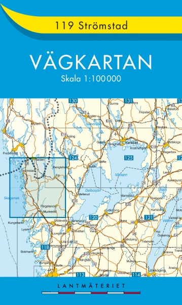 Landkaart - wegenkaart 119 Strömstad vagkarten - Zweden | Lantmariet | 