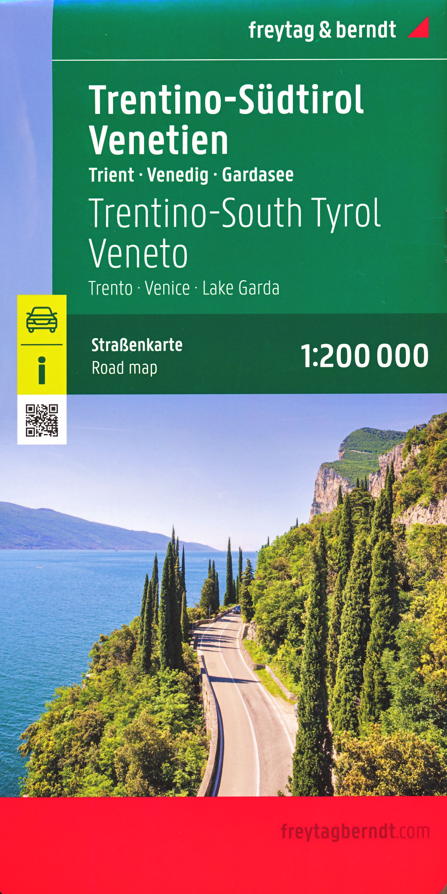 Online bestellen: Wegenkaart - landkaart Trentino - Dolomieten - Gardameer - Venetie | Freytag & Berndt