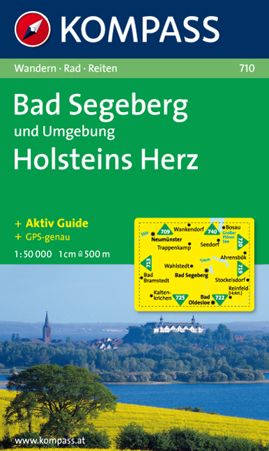 Online bestellen: Wandelkaart 710 Bad Segeberg - Holsteins Herz | Kompass