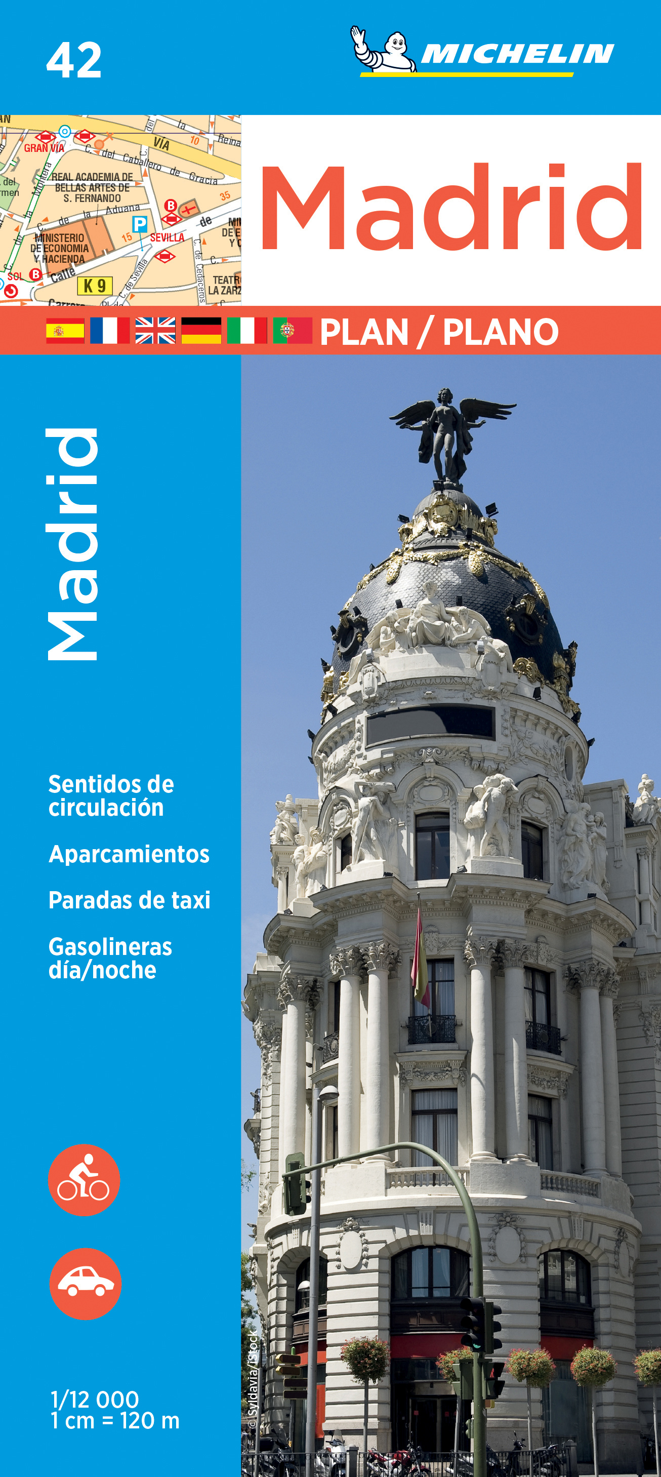 Online bestellen: Stadsplattegrond 42 Madrid | Michelin