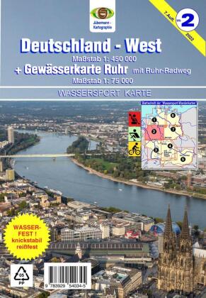 Online bestellen: Waterkaart 2 Duitsland West | Jubermann