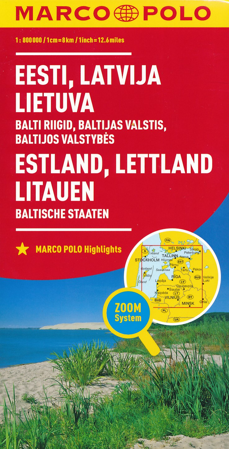 Online bestellen: Wegenkaart - landkaart Baltikum Estland, Letland, Litouwen (Baltische Staten) | Marco Polo