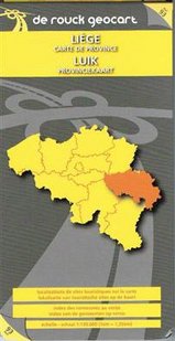Wegenkaart provinciekaart Liège Luik | De Rouck Geocart | 