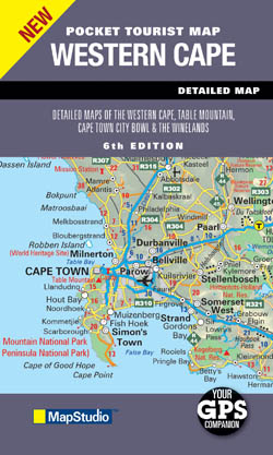 Wegenkaart Landkaart Western Cape pocket edition | Map Studio | 