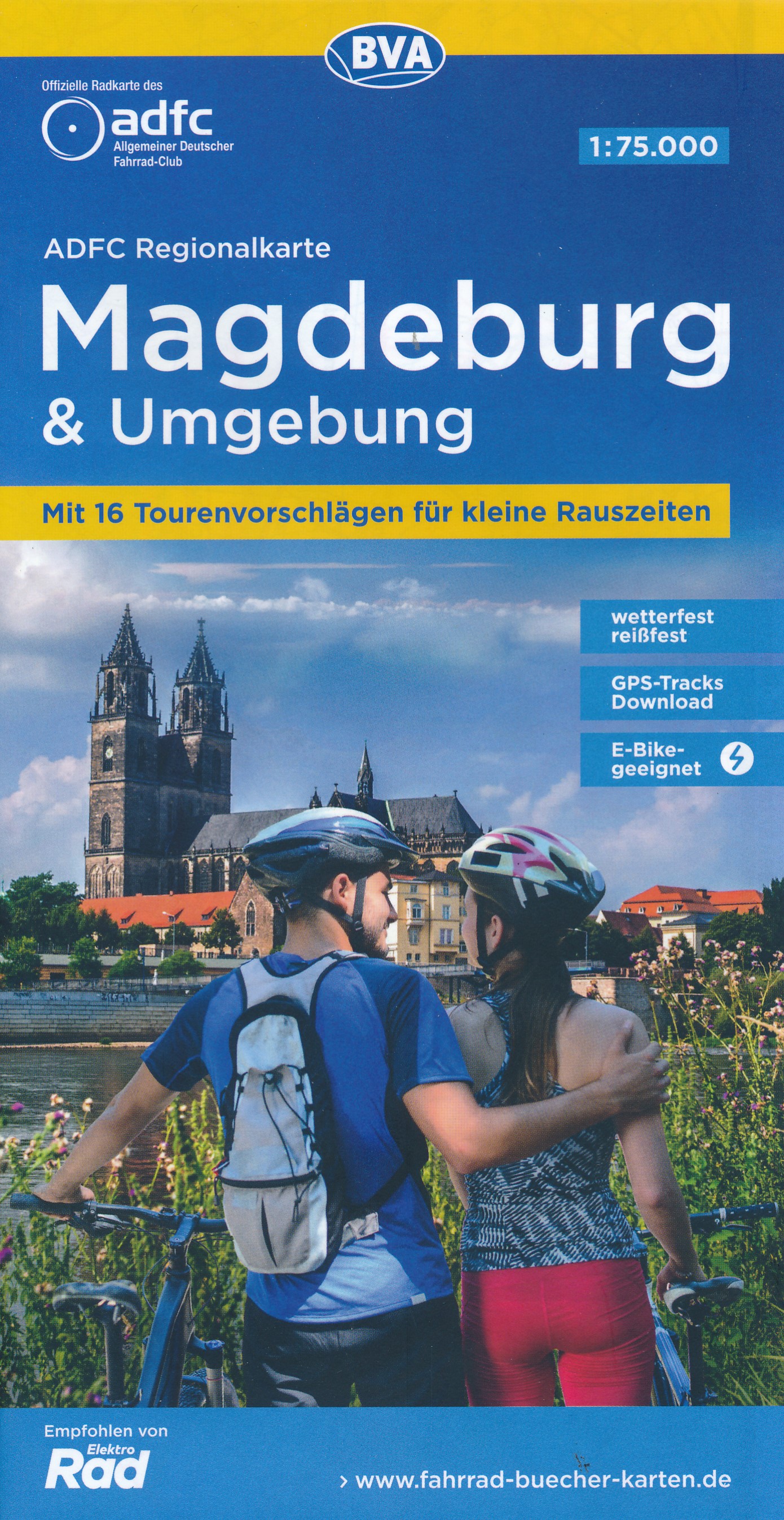 Online bestellen: Fietskaart ADFC Regionalkarte Magdeburg und Umgebung | BVA BikeMedia