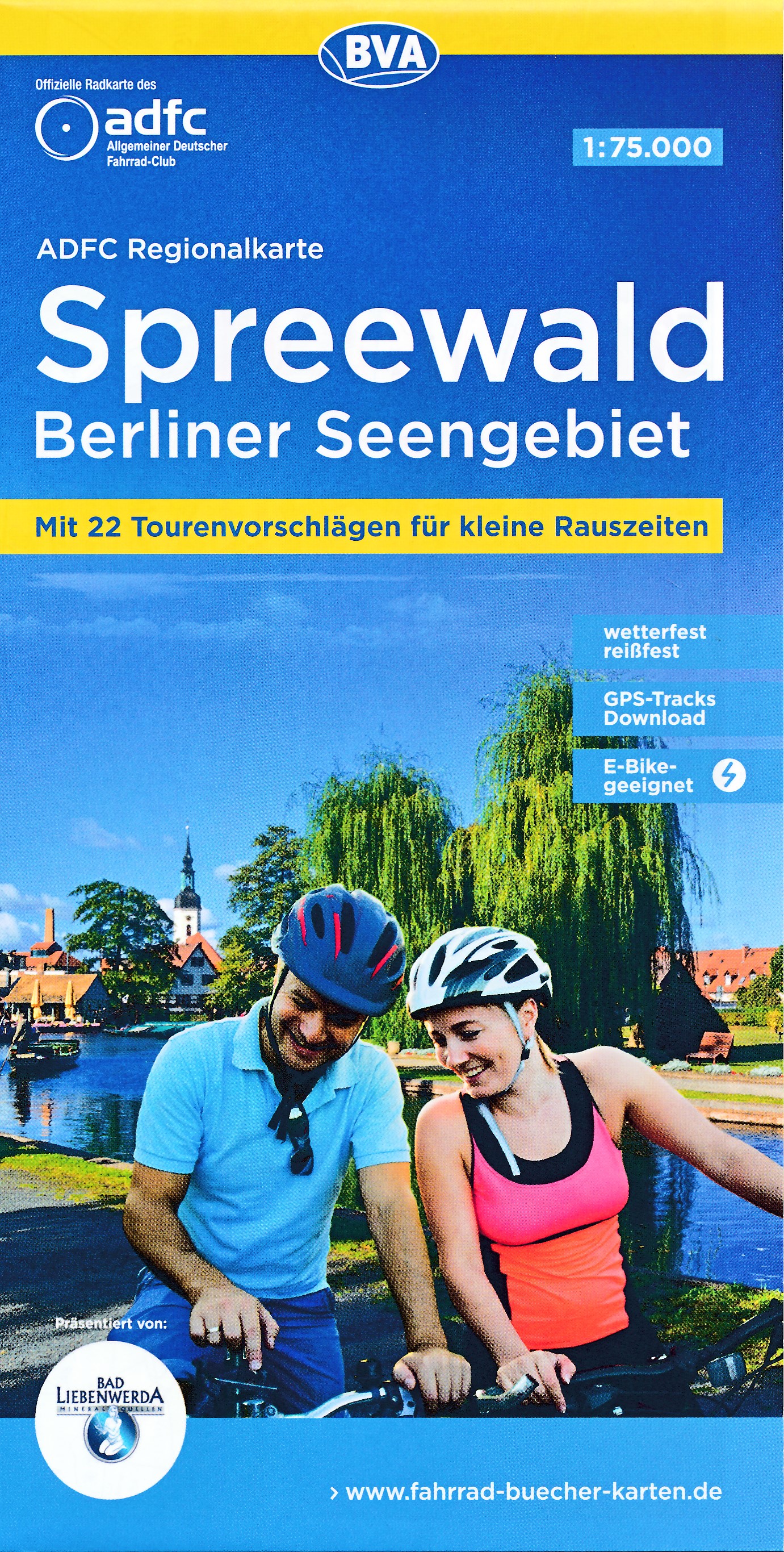 Online bestellen: Fietskaart ADFC Regionalkarte Spreewald, Berliner Seengebiet | BVA BikeMedia