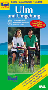 Fietskaart ADFC Regionalkarte Ulm und Umgebung | ADFC BVA |