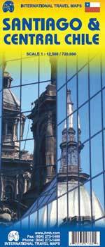 Stadsplattegrond - landkaart Santiago &amp; Central Chile | ITMB | 
