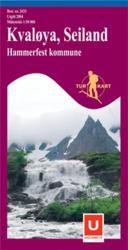 Wandelkaart 2633 Kvaloya Seiland - Noorwegen | Turkart Ugland | 