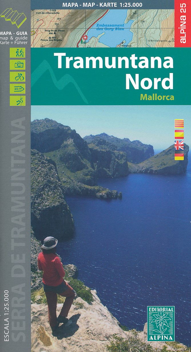 Online bestellen: Wandelkaart 68 Tramuntana Noord GR221 Mallorca | Editorial Alpina