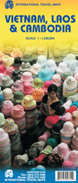 Landkaart - Wegenkaart Vietnam - Laos - Cambodia | ITMB |