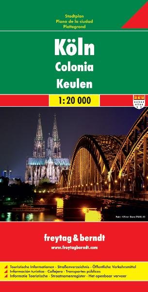 Online bestellen: Stadsplattegrond Keulen - Köln | Freytag & Berndt