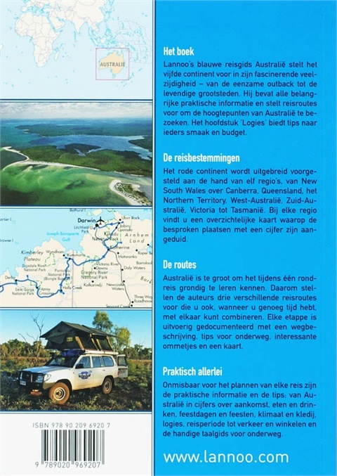 Reisgids Australië - de mooiste reisregio&#39;s en autoroutes | Lannoo | 