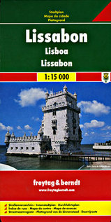 Stadsplattegrond Lissabon | Freytag &amp; Berndt | 