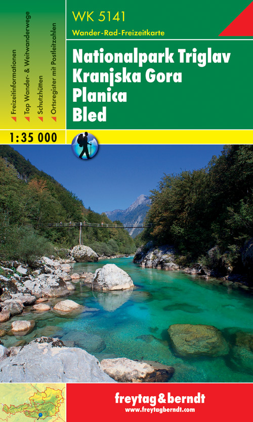 Online bestellen: Wandelkaart 5141 WK Nationaal Park Triglav - Kranjska Gora - Planica - Bled | Freytag & Berndt