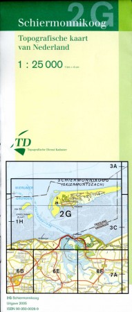 Topografische kaart - Wandelkaart 2 G Schiermonnikoog | Kadaster |