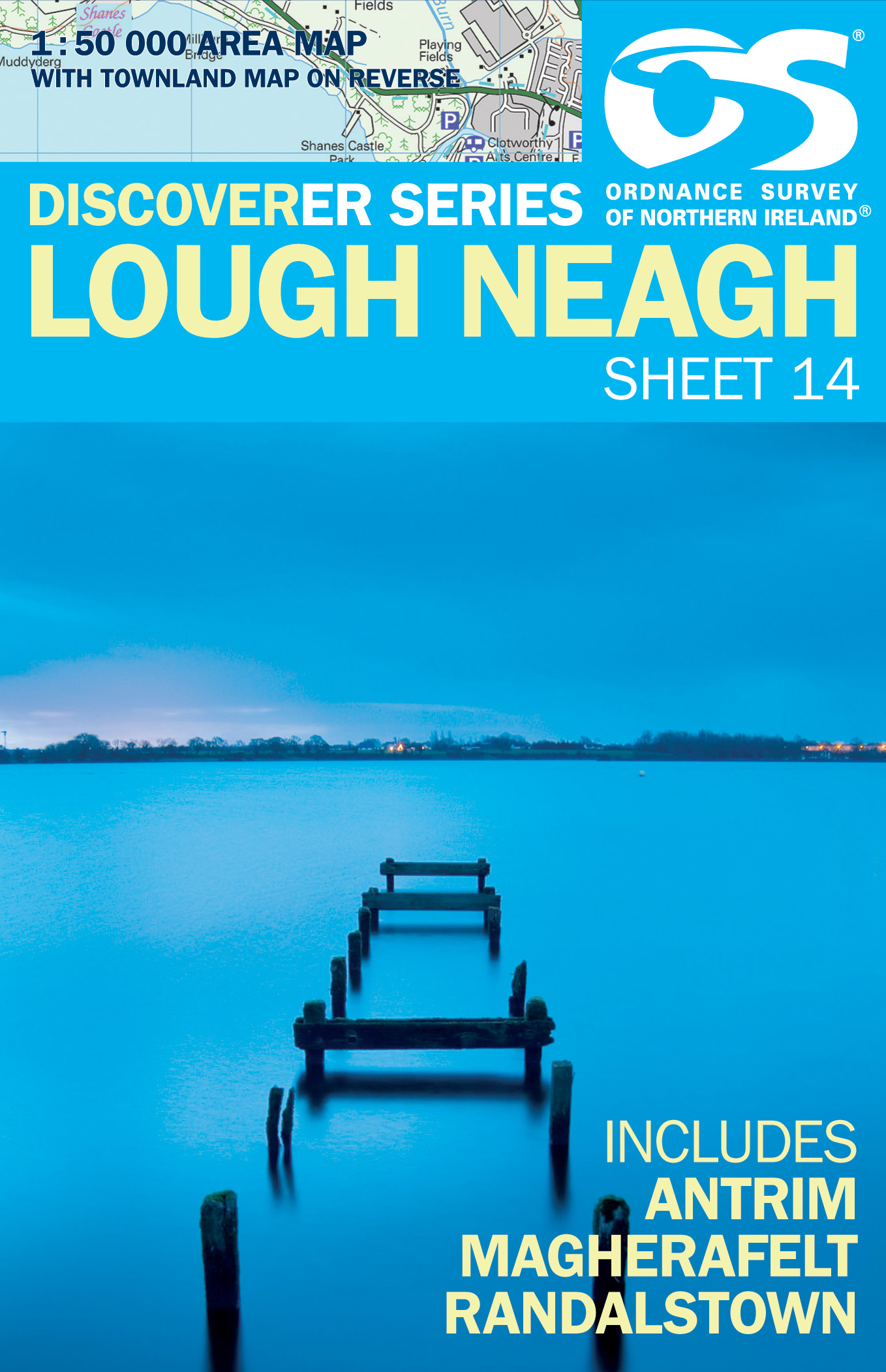 Wandelkaart 14 Discoverer Lough Neagh | Ordnance Survey Northern Irela
