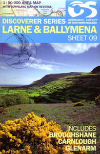 Online bestellen: Wandelkaart 09 Discoverer Larne | Ordnance Survey Northern Ireland