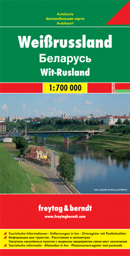 Online bestellen: Wegenkaart - landkaart Belarus - Wit Rusland | Freytag & Berndt