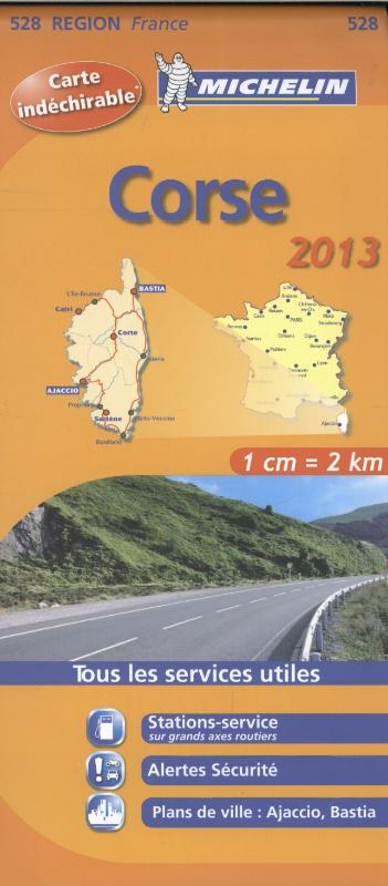 Landkaart wegenkaart 528 Corse - Corsica 2013 | Michelin | 