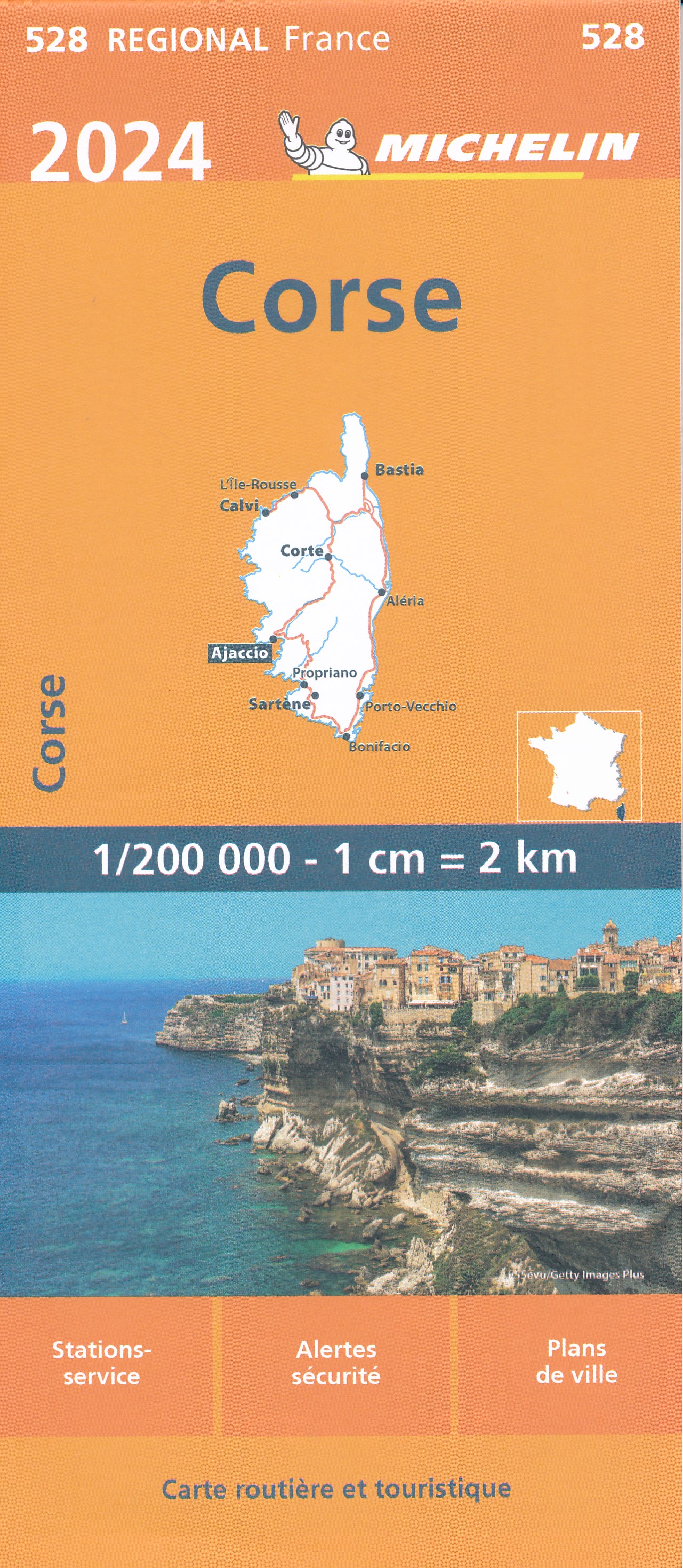 Online bestellen: Wegenkaart - landkaart 528 Corse - Corsica 2024 | Michelin