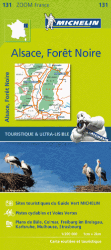 Online bestellen: Wegenkaart - landkaart 131 Forêt Noire, Alsace, Vallée du Rhin | Michelin