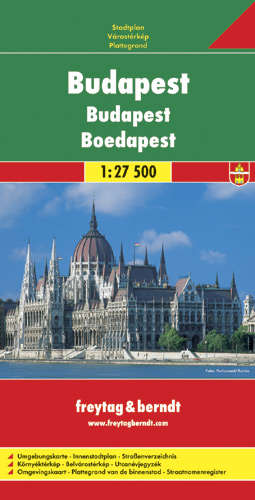 Stadsplattegrond Budapest - Boedapest |  Freytag &amp; Berndt | 