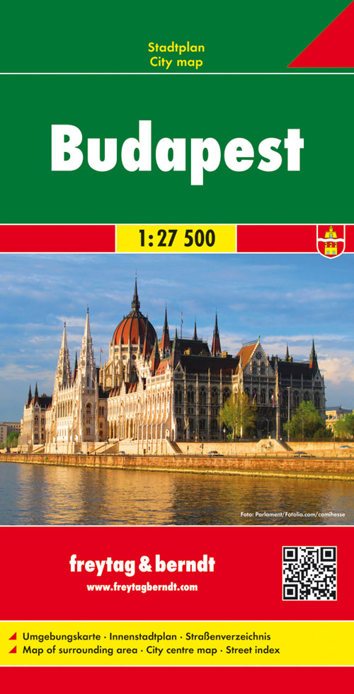 Stadsplattegrond Budapest – Boedapest | Freytag & Berndt