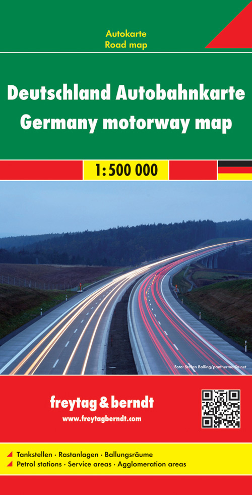 Wegenkaart - landkaart Deutschland Autobahnkarte Duitsland | Freytag &