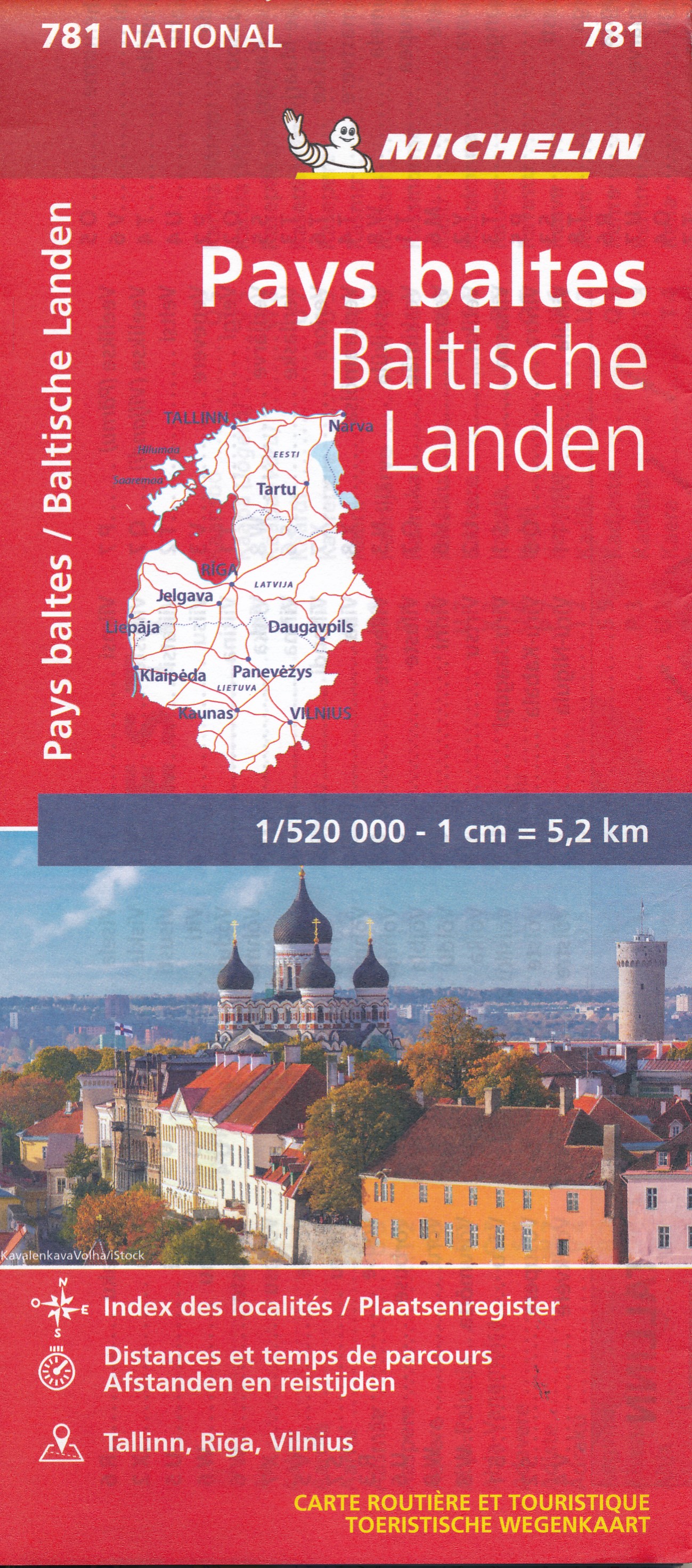 Online bestellen: Wegenkaart - landkaart 781 Baltische Staten | Michelin