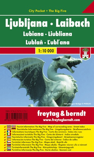 Online bestellen: Stadsplattegrond City Pocket Ljubljana | Freytag & Berndt
