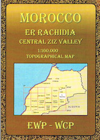 Wandelkaart - landkaart Er Rachidia & Central Ziz Valley - Morocco | EWP - WCP |