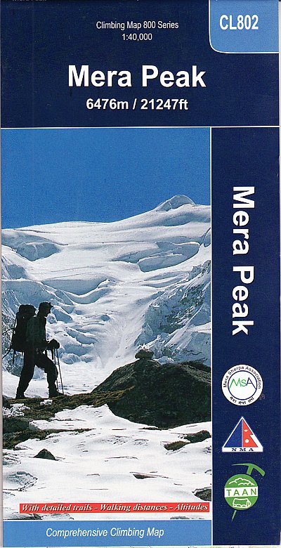 Online bestellen: Wandelkaart CL802 Mera Peak climbing map | Himalayan Maphouse