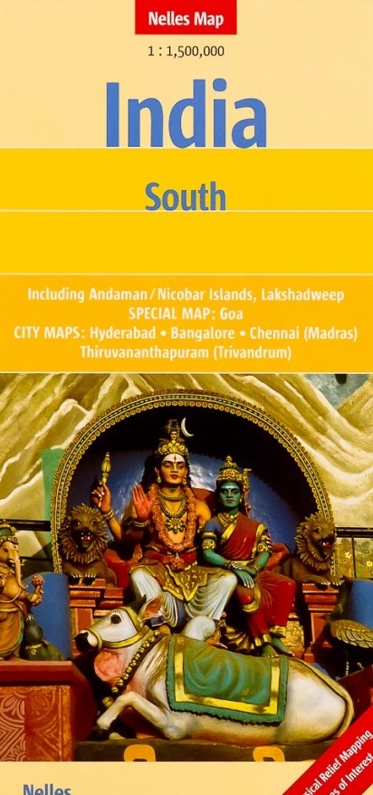 Landkaart - wegenkaart 4. India South - Zuid | Nelles maps |