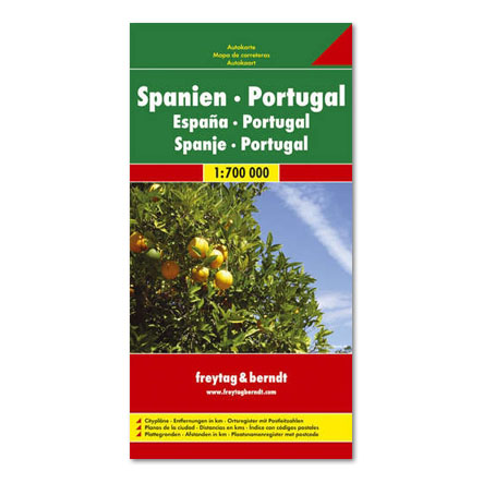 Wegenkaart - landkaart Spanje en Portugal - Spanien und Portugal | Freytag Berndt |