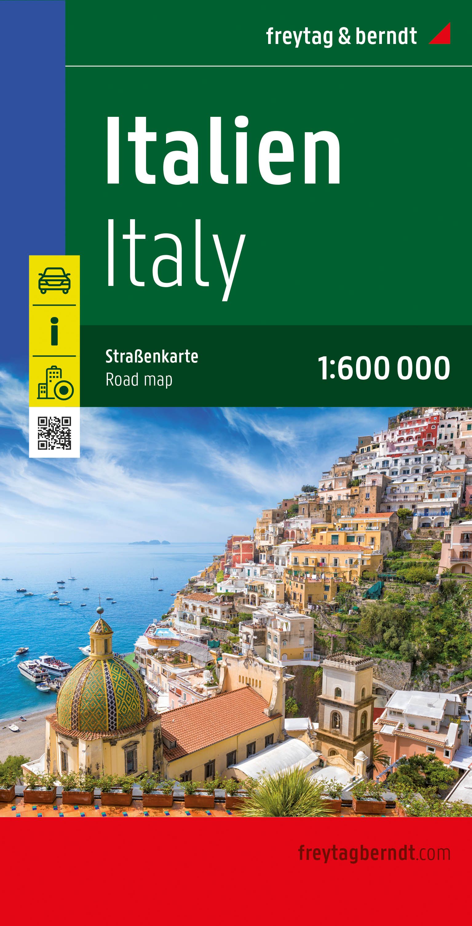 Online bestellen: Wegenkaart - landkaart Italie - Italien | Freytag & Berndt
