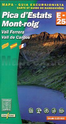 Wandelkaart Pica d`Estats - Mont-roig E25 | Editorial Alpina  | 