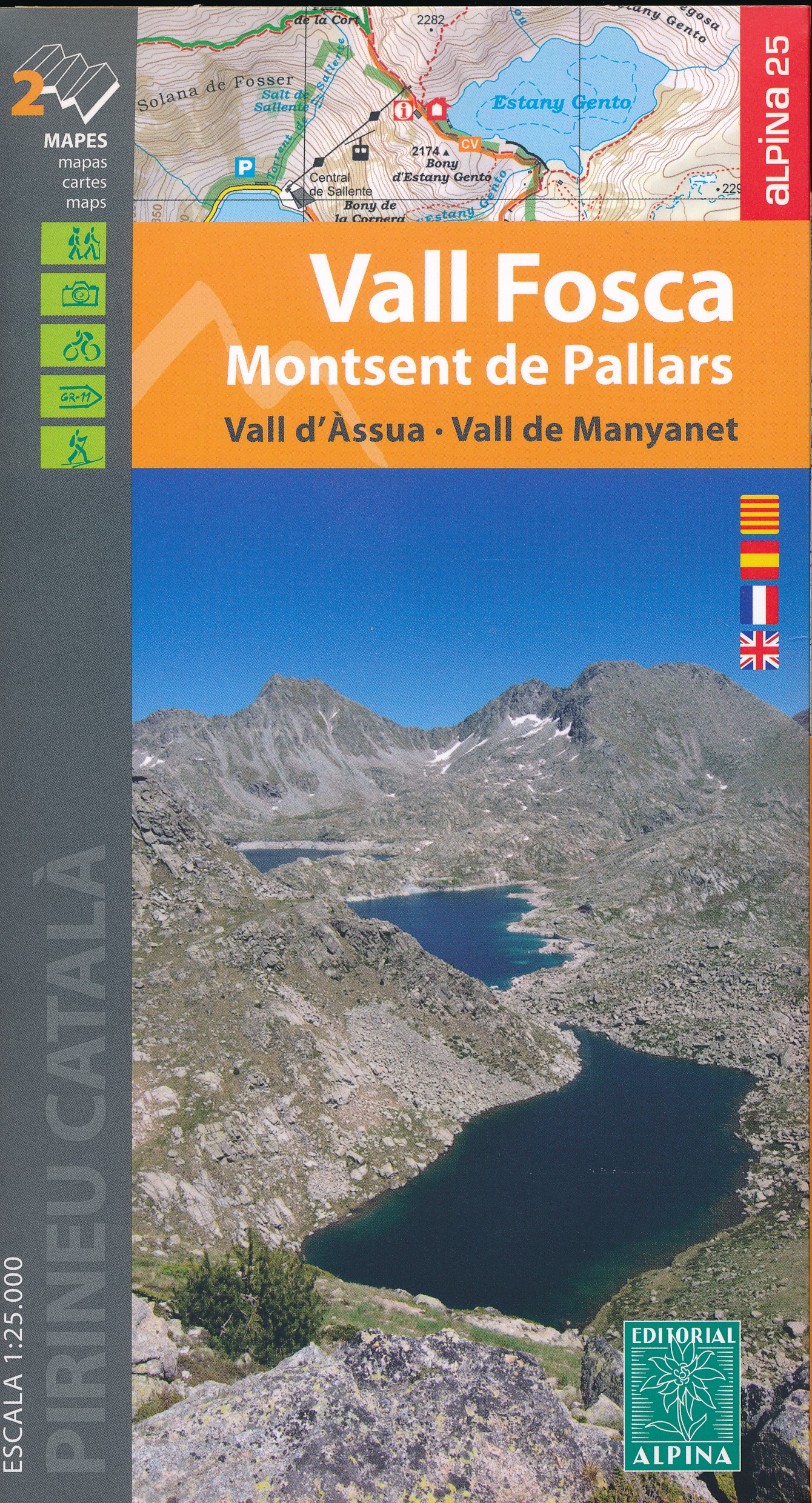 Online bestellen: Wandelkaart 24 Vall Fosca - Montsent de Pallars | Editorial Alpina