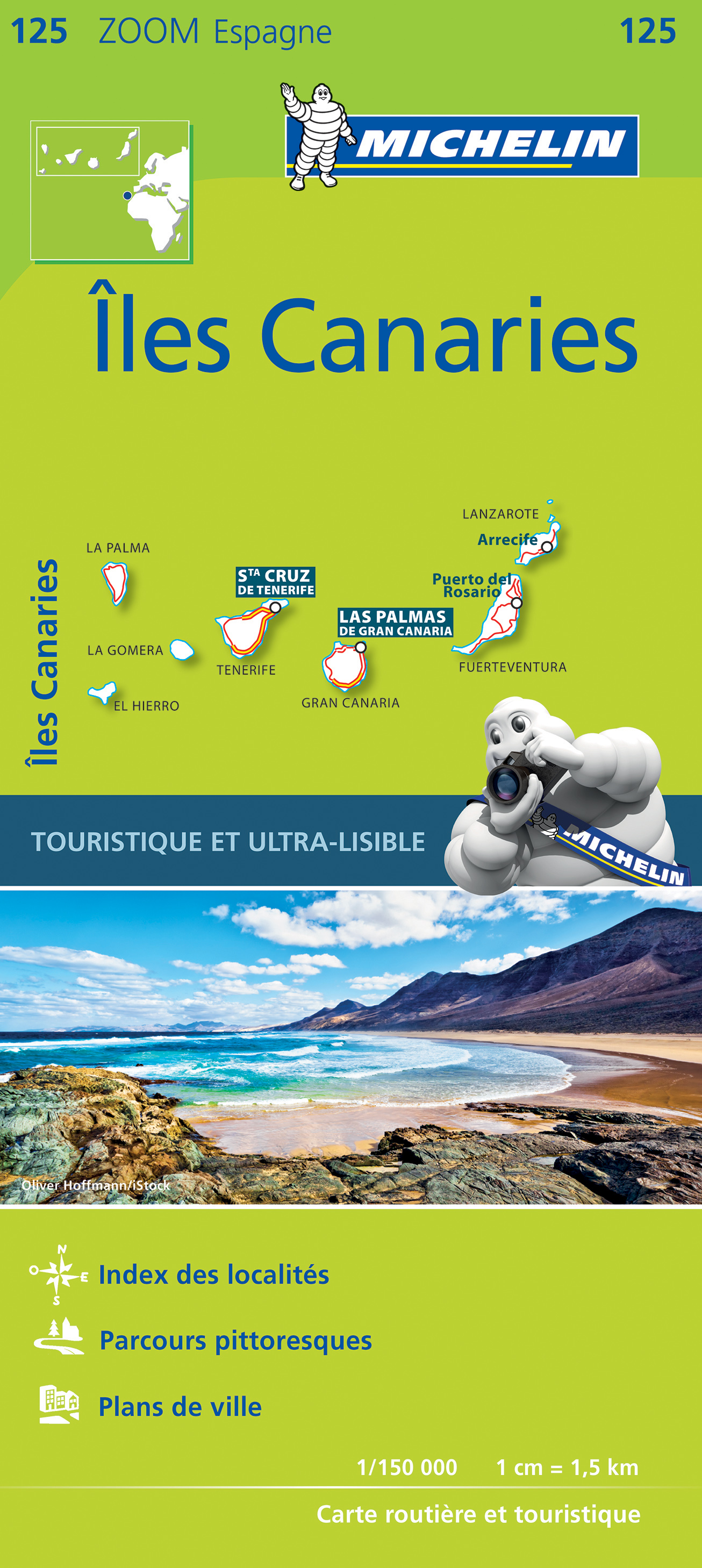 Online bestellen: Wegenkaart - landkaart 125 Canarische eilanden - Iles Canaries | Michelin