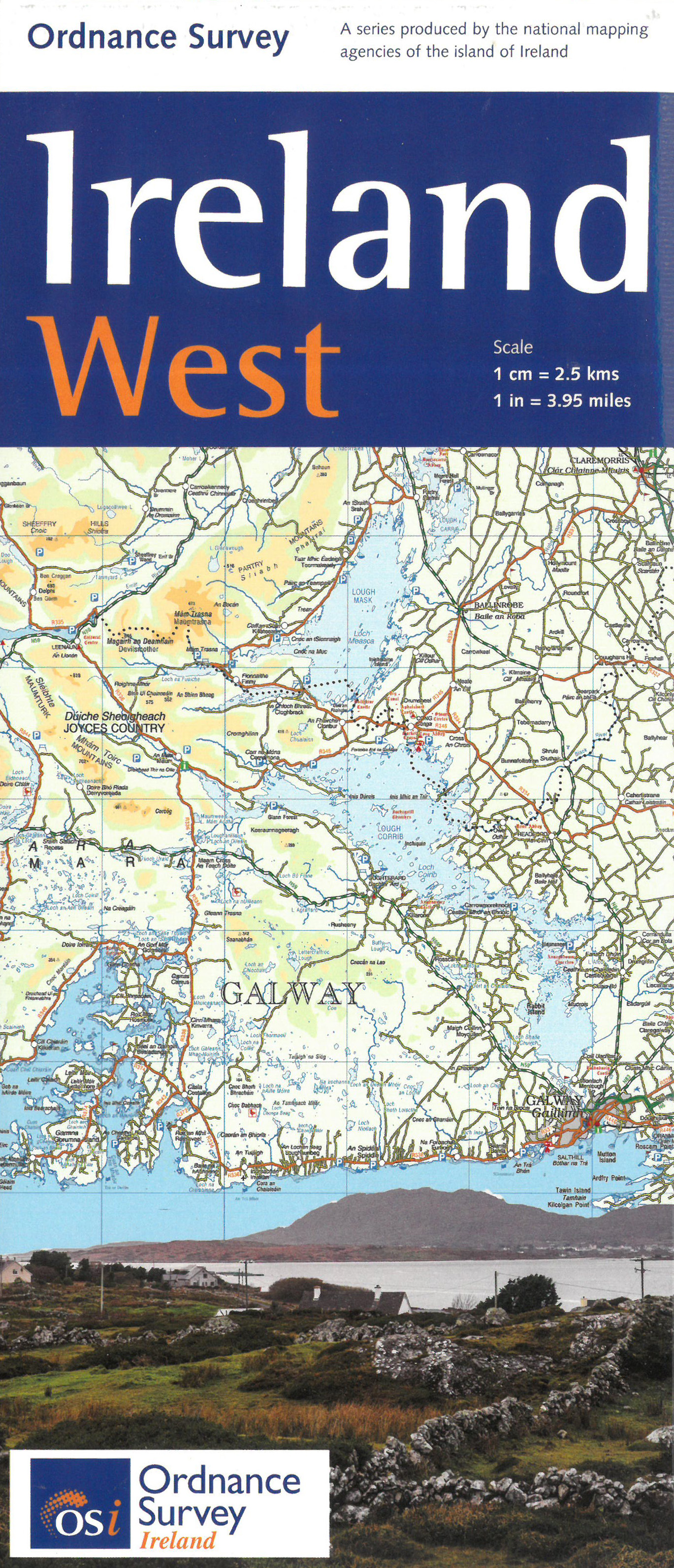 Wegenkaart - landkaart Ireland West ( Ierland ) | Ordnance Survey Irel