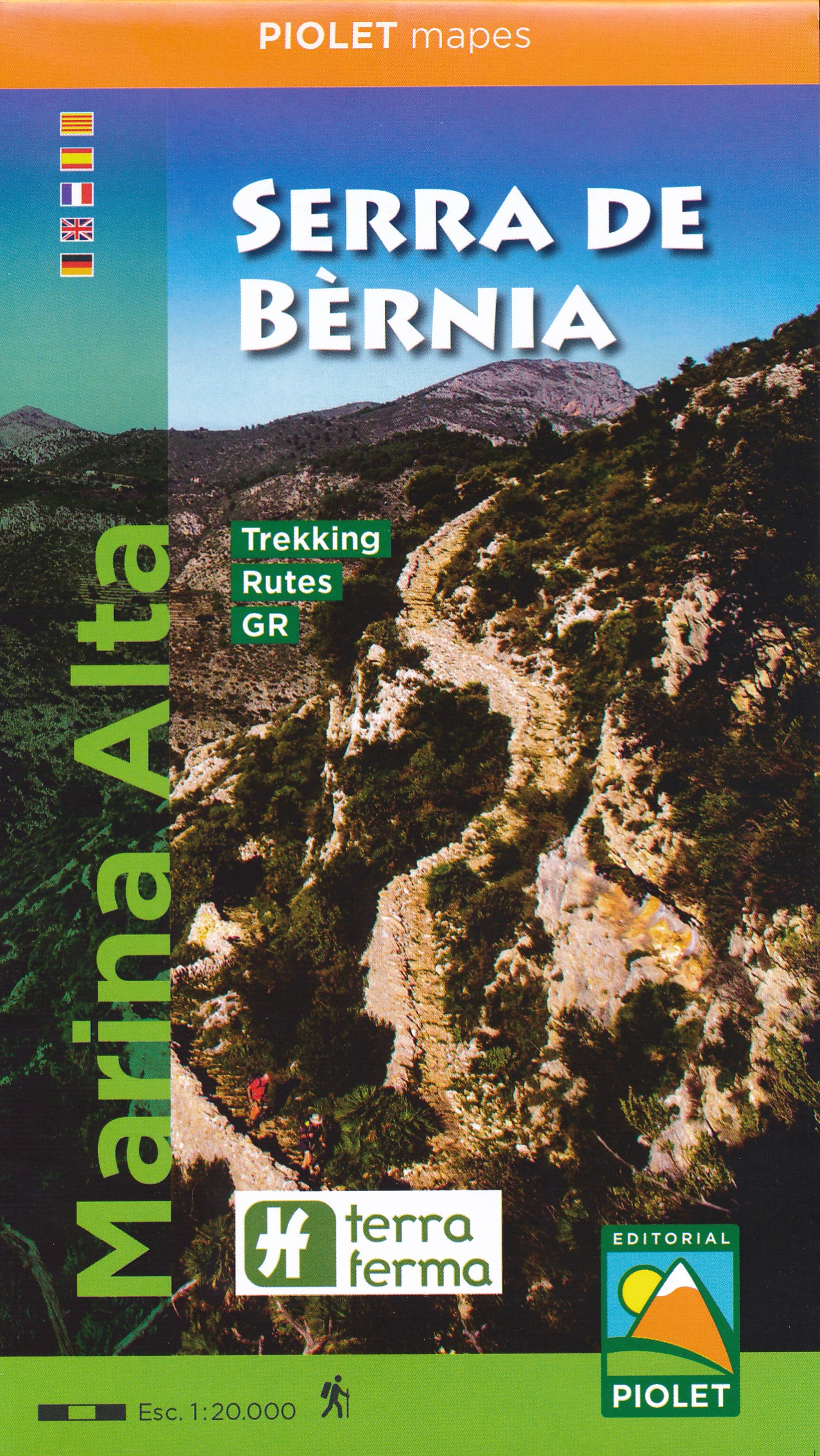 Online bestellen: Wandelkaart Marina Alta Serra de Bernia | Editorial Piolet