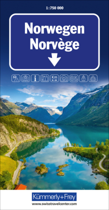 Online bestellen: Wegenkaart - landkaart Noorwegen - Norwegen | Kümmerly & Frey