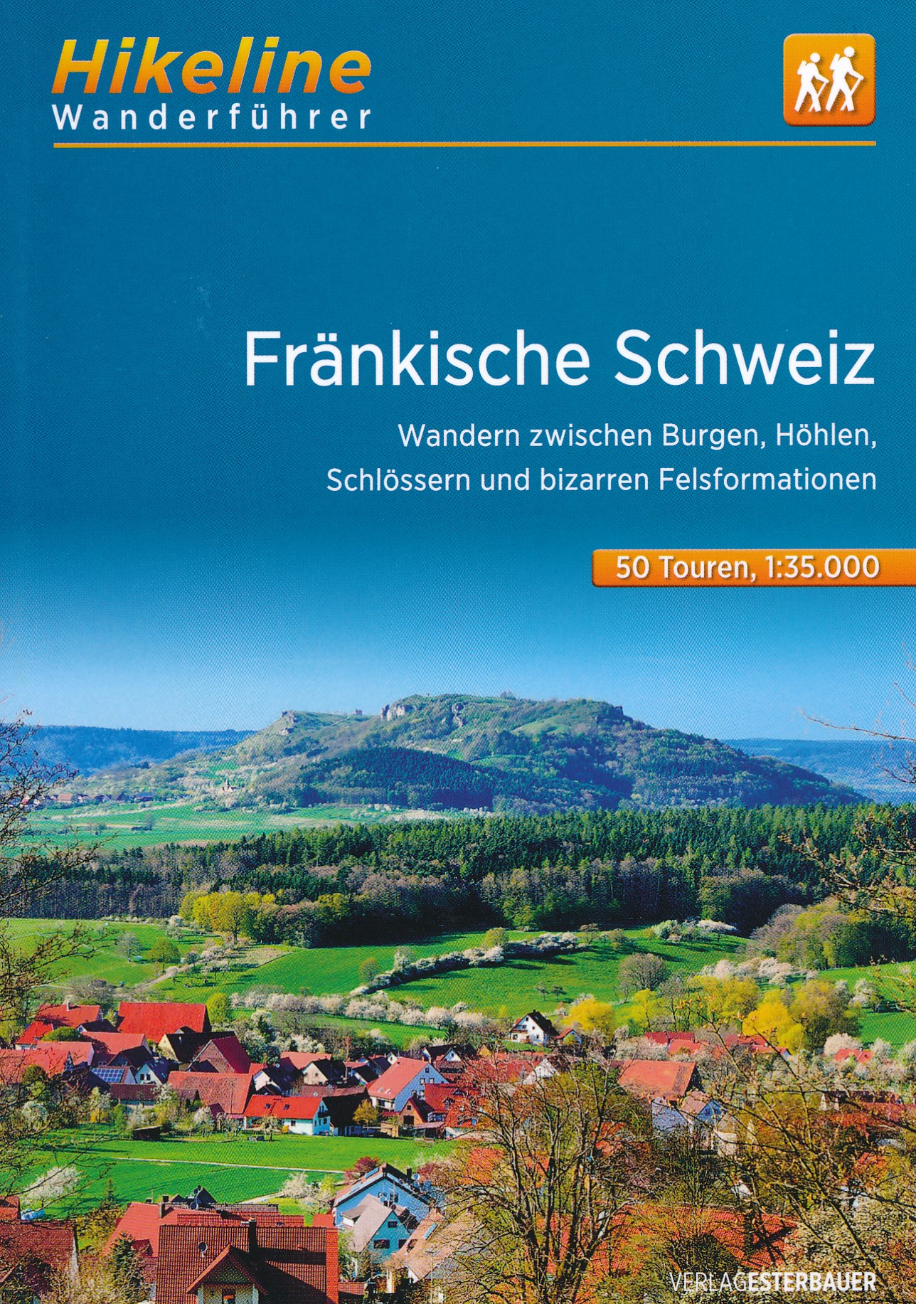 Online bestellen: Wandelgids Hikeline Fränkische Schweiz | Esterbauer