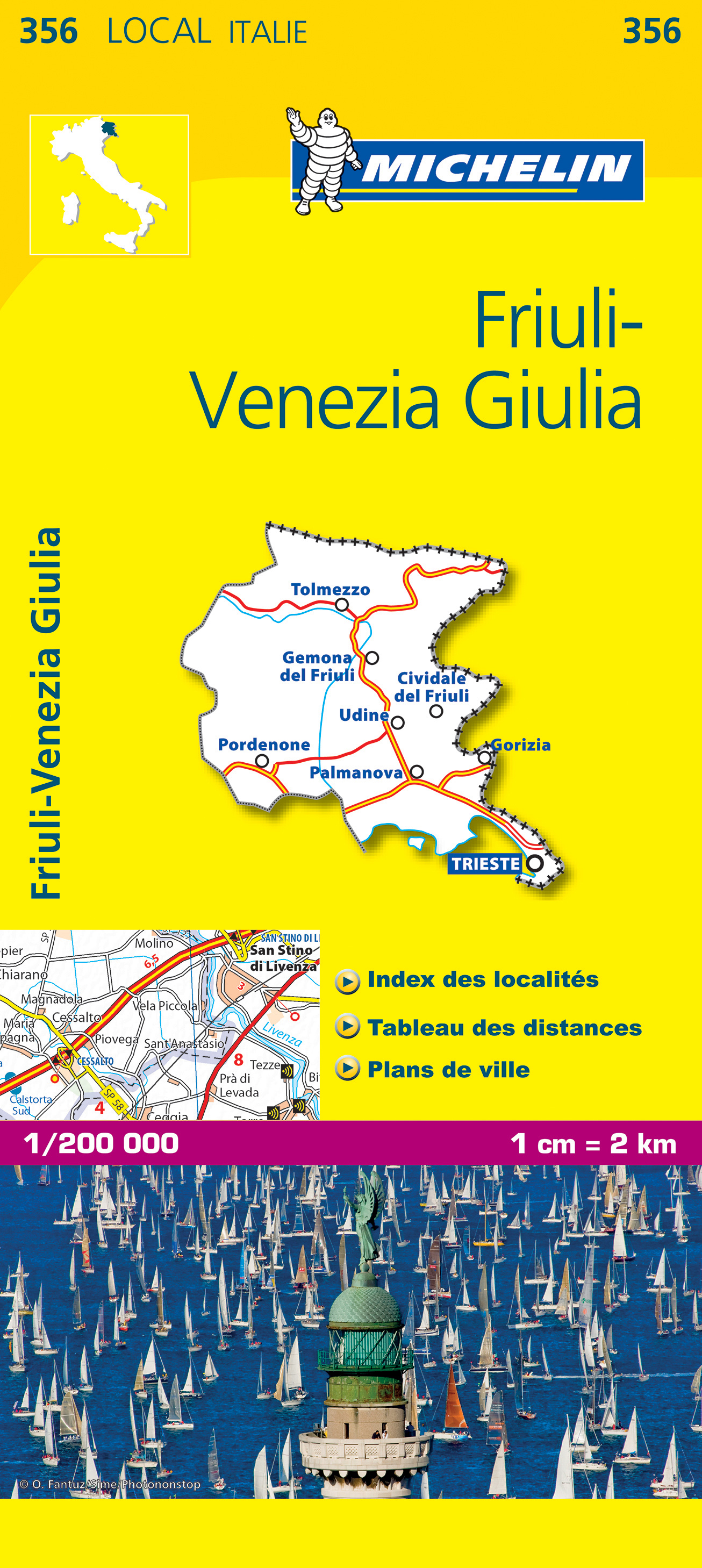 Online bestellen: Wegenkaart - landkaart 356 Friuli - Venezia Giulia | Michelin