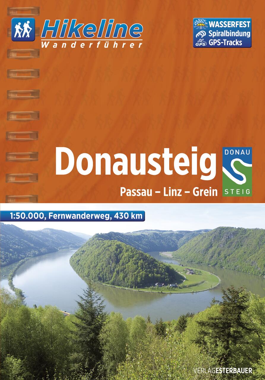 Online bestellen: Wandelgids Hikeline Donausteig | Esterbauer